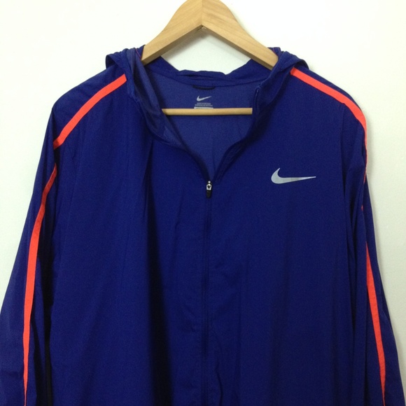 Nike Other - Nike Windbreaker Blue Orange 2XL Athletic Jacket